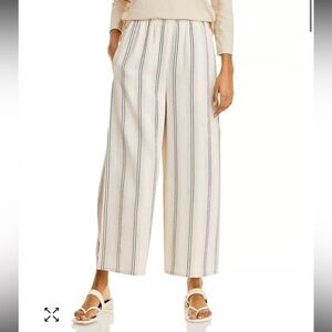 Vince Drapey Striped Relaxed Fit Culottes Size Large